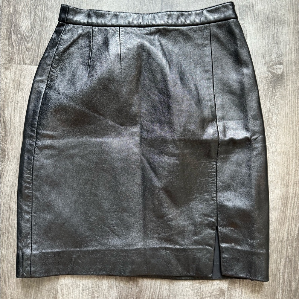 Vintage Leather Skirt
